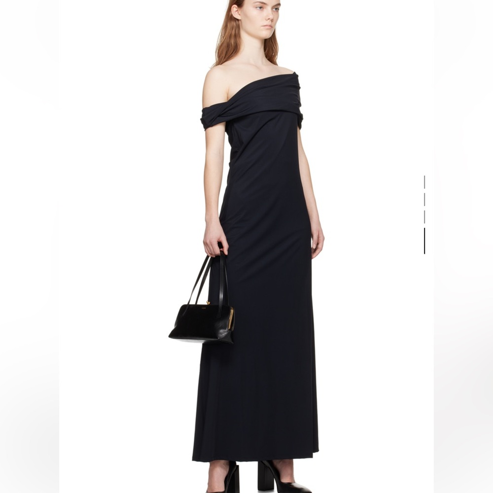 NWT RÓHE Black Off-The-Shoulder Maxi Dress 44 (USA 12), ROHE XL - Picture 4 of 4